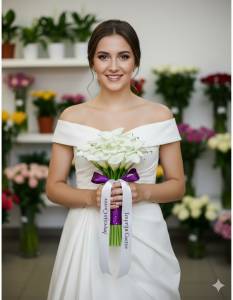 Букет невесты из белоснежных калл