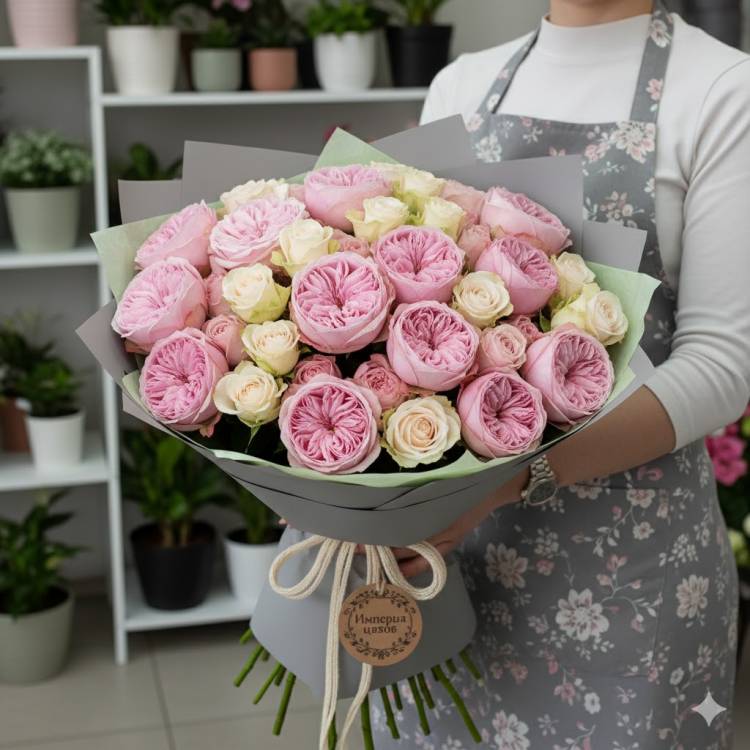 Букет из Пионовидных роз Букет из Пионовидных роз