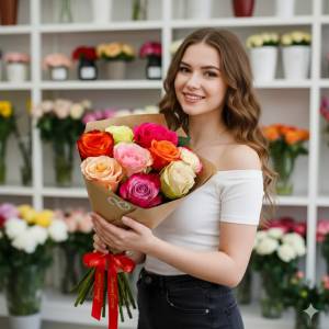 Букет из 9 роз микс