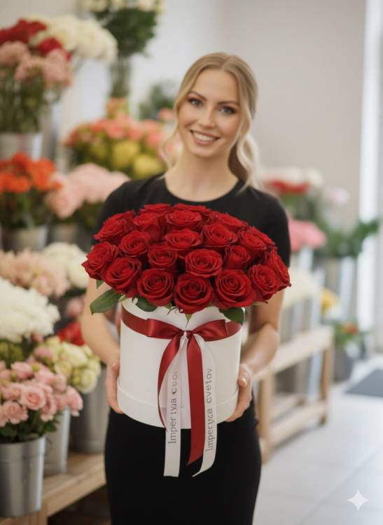 11 роз в Коробке  11 роз в Коробке