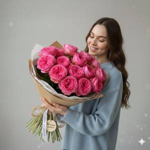 Пионовидные розы Pink Piano "Розовая Гармония"