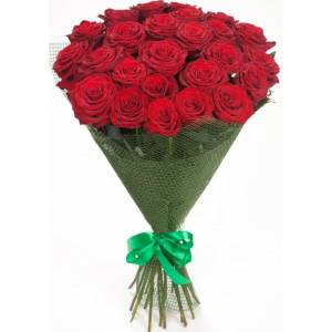 Букет из 31 красных роз 80 см