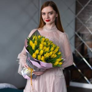 Букет "Гламурный тюльпан"