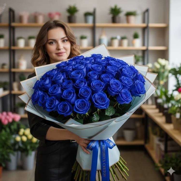 Букет из 101 роз "Небесная красота" Букет из 101 роз "Небесная красота"