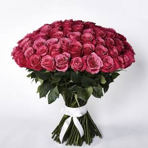 Букет из 101 розы "Нежная виола"