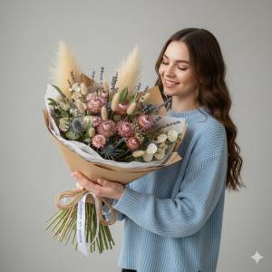 Букет из Сухоцветов "Вечный Шарм"