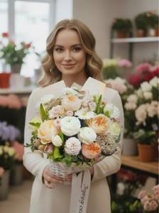 Букет с гиацинтами "Джульетта"