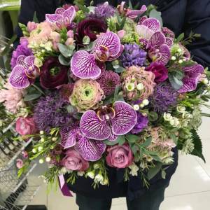 Букет с гиацинтами "Магия красок"