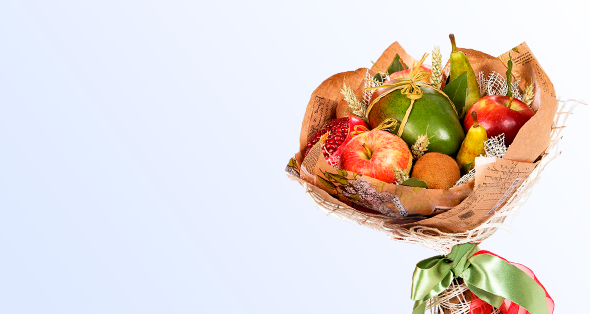 Фруктовые и сладкие букеты